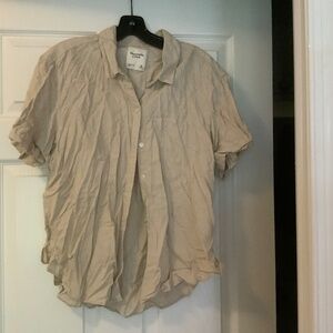 Light sage button down